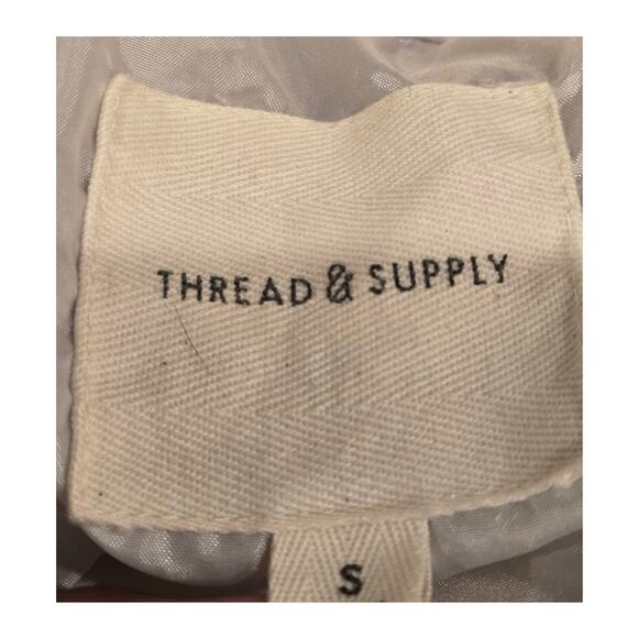 Thread & Supply Plaid Shacket Chore Jacket Shirt Side Front Pocket SM - Picture 6 of 10